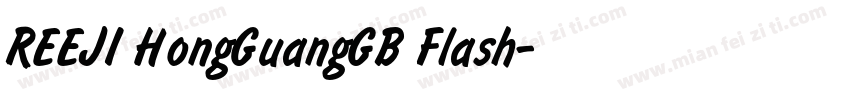 REEJI HongGuangGB Flash字体转换